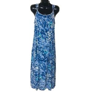 Jamie Brooke Maxi Dress Women 10 Blu Purple Floral Feminine Fairy Festival